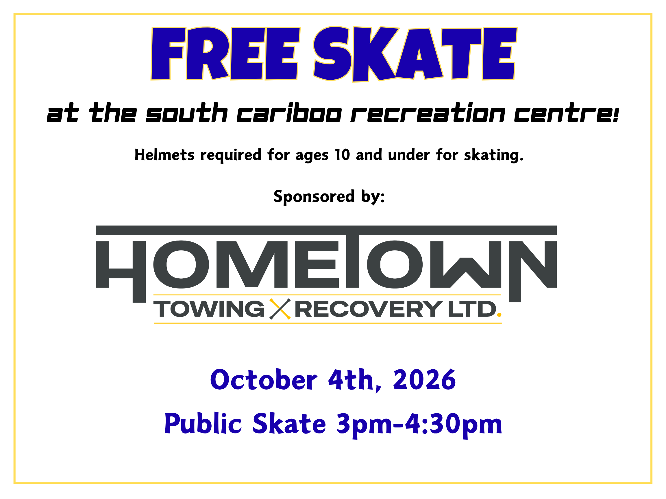 Free Skate HomeTown Towing & Recovery